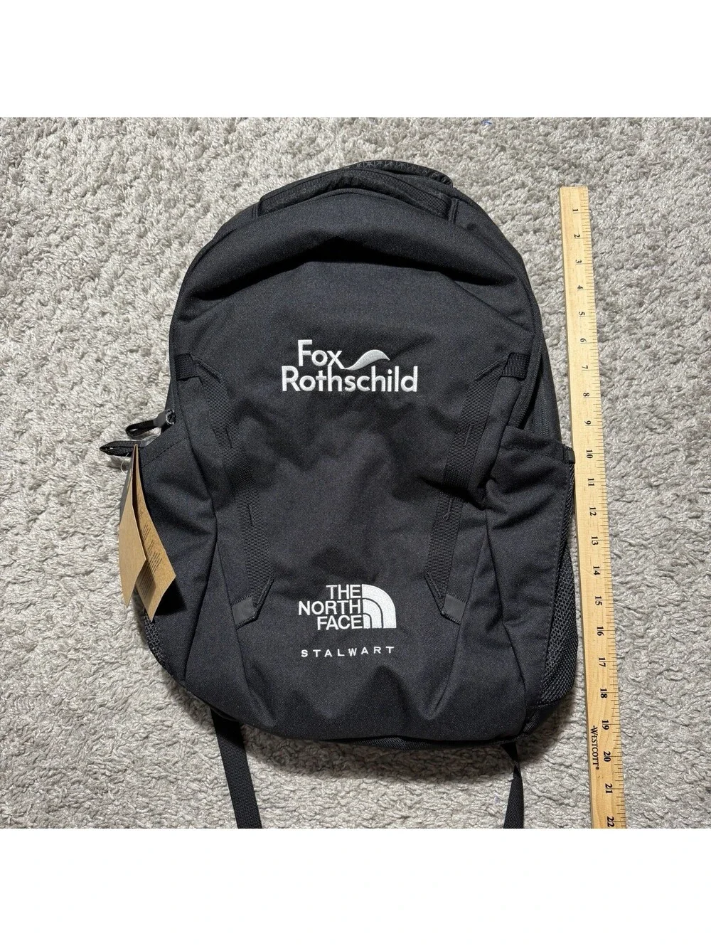 NWT The North Face Black Stalwart Backpack Company Logo NEW